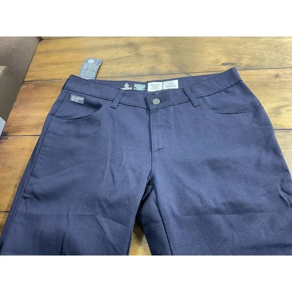 LAPCO FR Womens Pants Blue Size 8 Tall Flame Resistant Cat 2 Cotton Blend - Picture 3 of 10